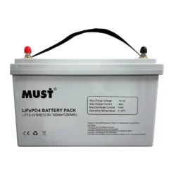 Batería de Litio MUST 24V 100Ah LiFePO4 BMS 6000 Ciclos