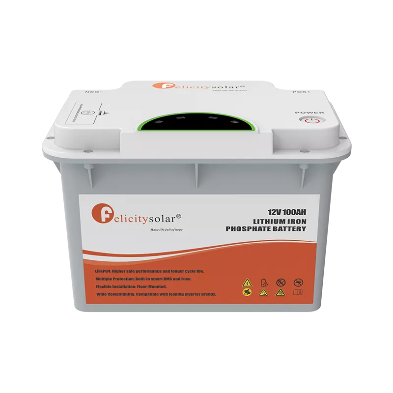 Batería LiFePO4 Felicity Solar FLA12100: 1.28kWh, 12V, 100Ah
