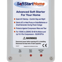 Arrancador Suave SoftStart Home 3 (SSH3T) – A/A hasta 3 TR / 36.000 BTU, 110/220 V