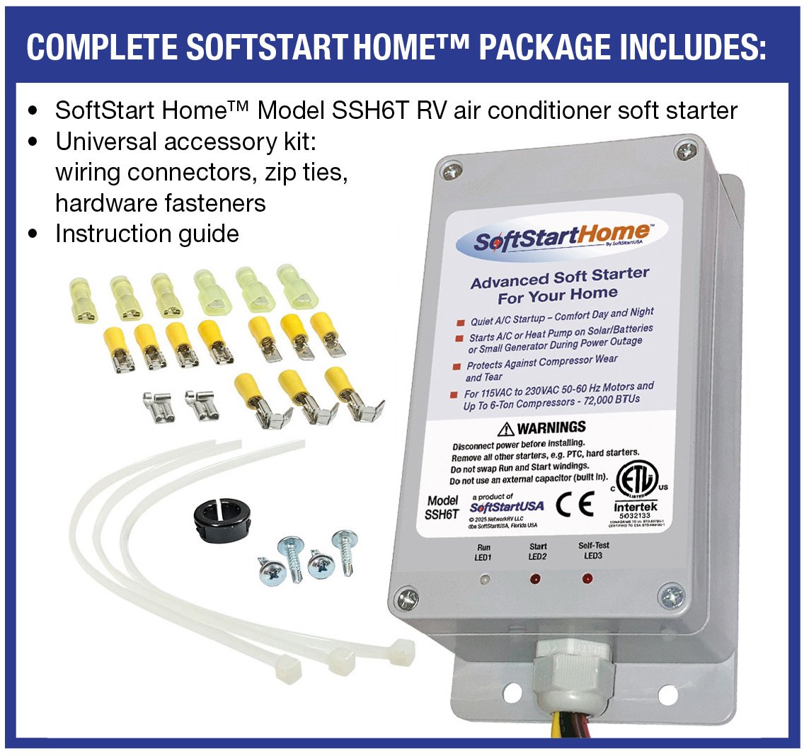 Arrancador Suave SoftStart Home 6 (SSH6T) – A/A hasta 6 TR / 72.000 BTU, 110/220 V